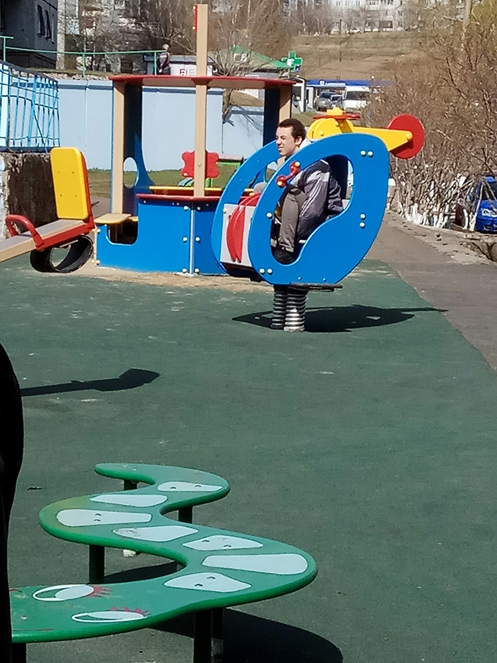 At the playground. - My, My, Playground, Yamma, , Teen, Longpost