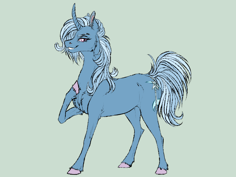 Trixish headcanon and horse - My, My little pony, Original character, Horses, , Trixie, Canon