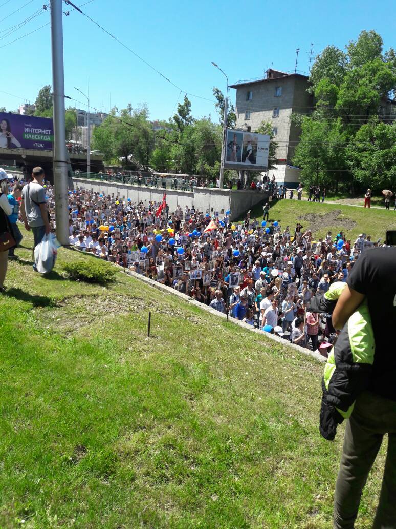 Immortal regiment in Bishkek. Kyrgyzstan/Kyrgyzstan - Immortal Regiment, May 9, Kyrgyzstan, Bishkek, Victory, Longpost, May 9 - Victory Day