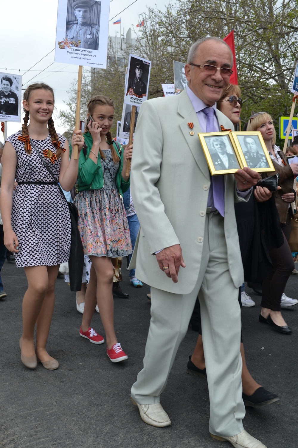 Immortal regiment in Sevastopol - My, Victory parade, Sevastopol, Immortal Regiment, Longpost