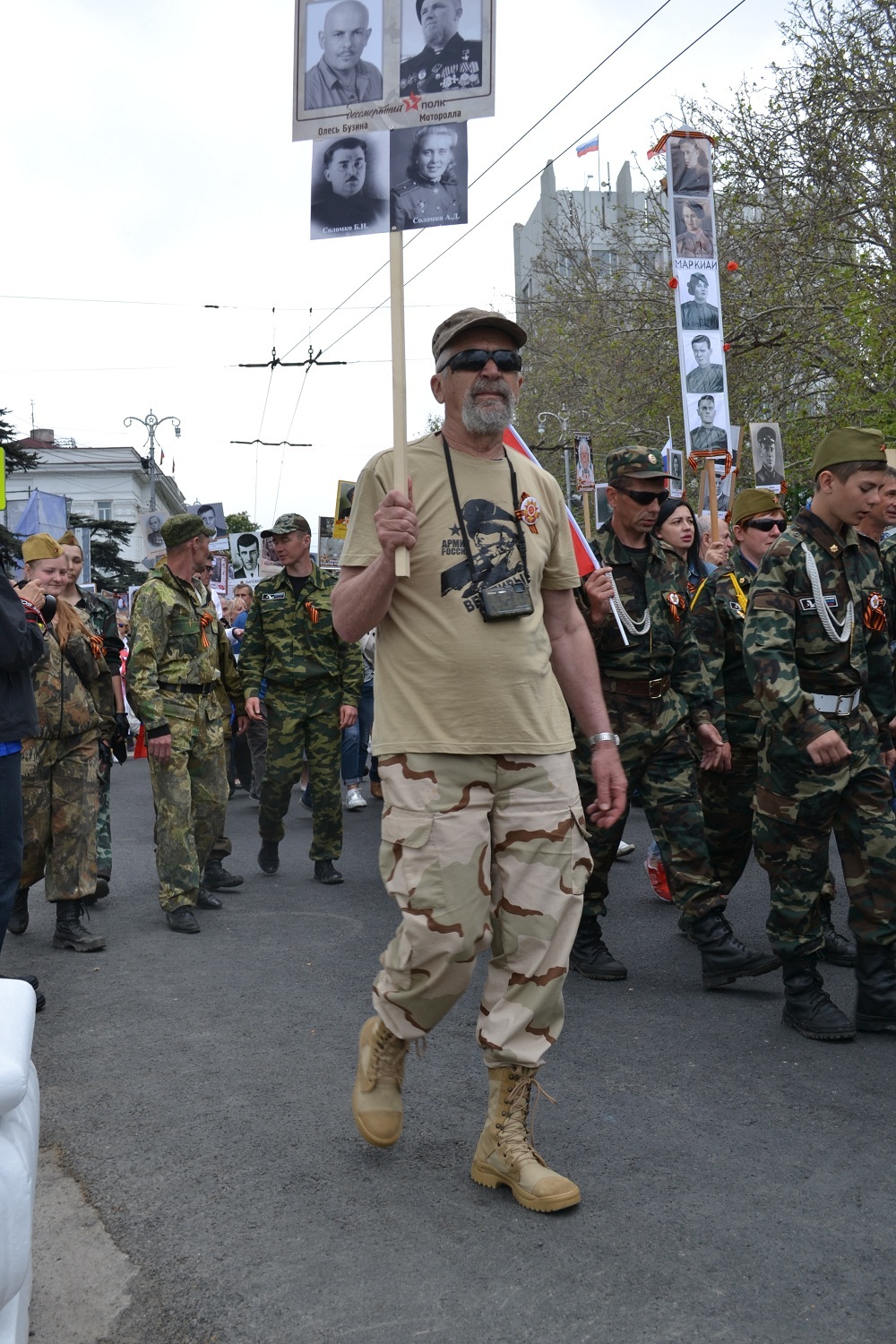 Immortal regiment in Sevastopol - My, Victory parade, Sevastopol, Immortal Regiment, Longpost