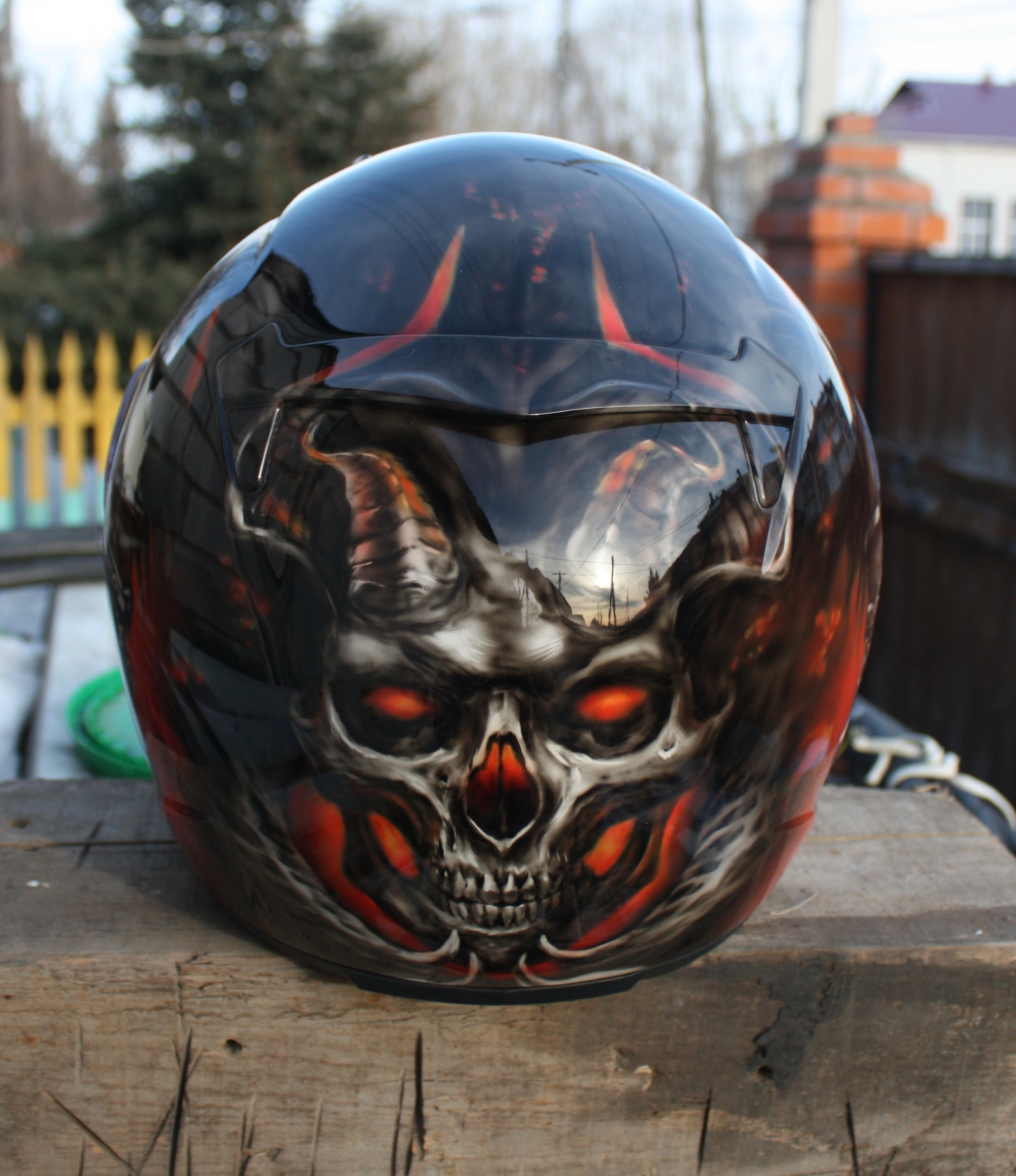 Airbrushing on a helmet Centurion (process) - My, Airbrushing, Airbrushing on the helmet, Moto, Airbrushing72, Tyumen, Tyumenaero, Tyumenaero, Longpost