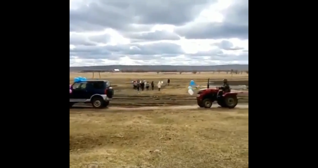 Victory parade in the village of Yakutia 2017 - Yakutia, Victory parade, Village, , , Video
