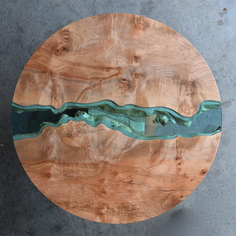 glass river. - Design, Table, Glass, River, Art, Zanamiclub, Longpost