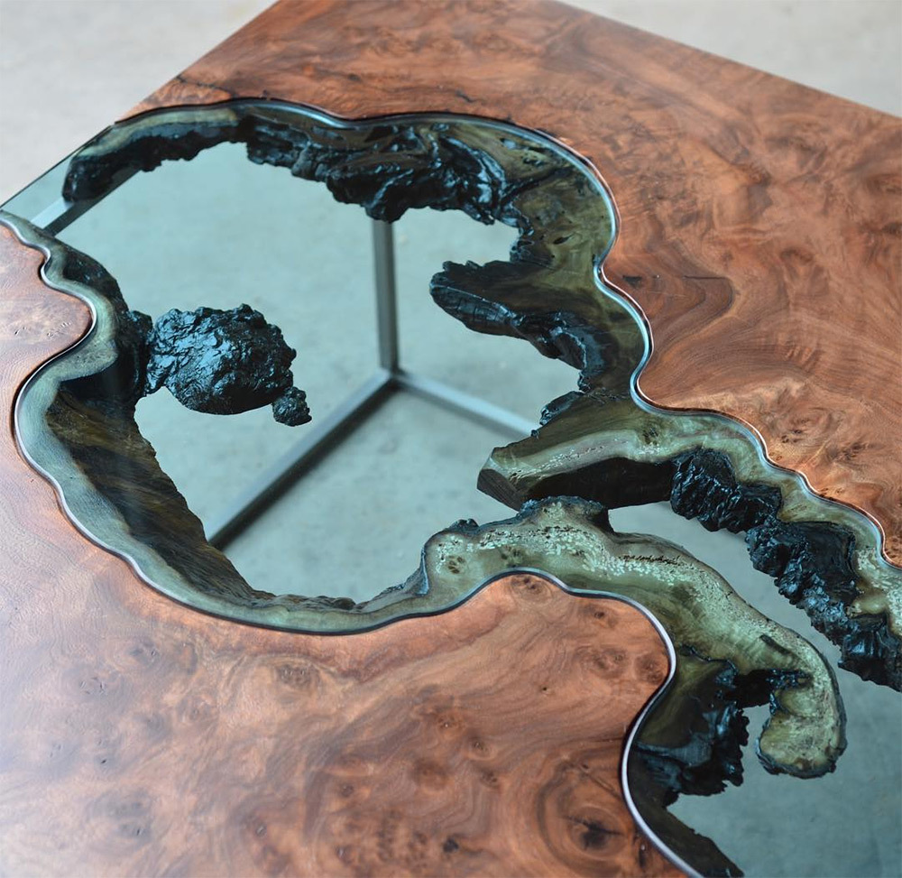 glass river. - Design, Table, Glass, River, Art, Zanamiclub, Longpost