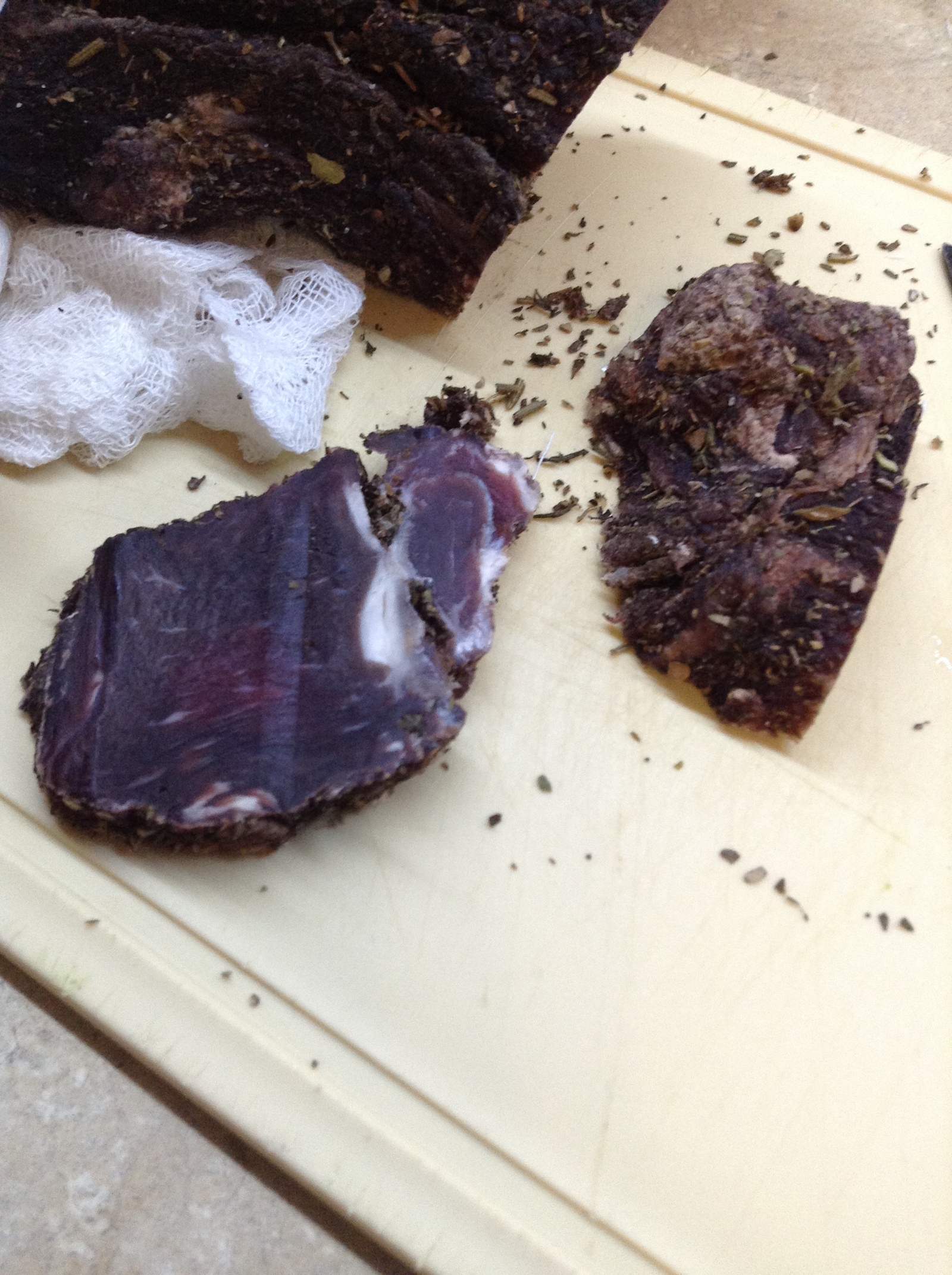 Bresaola: my experience - My, Bresaola, First post, Recipe, Longpost