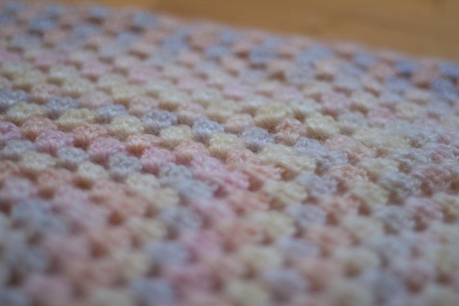 Crochet baby blanket - My, Plaid, , Crochet, Needlework without process, Longpost, My