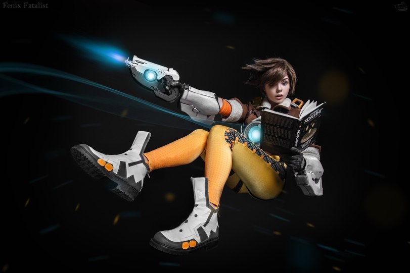 Tracer Wallpaper 4K, Cosplay, Overwatch