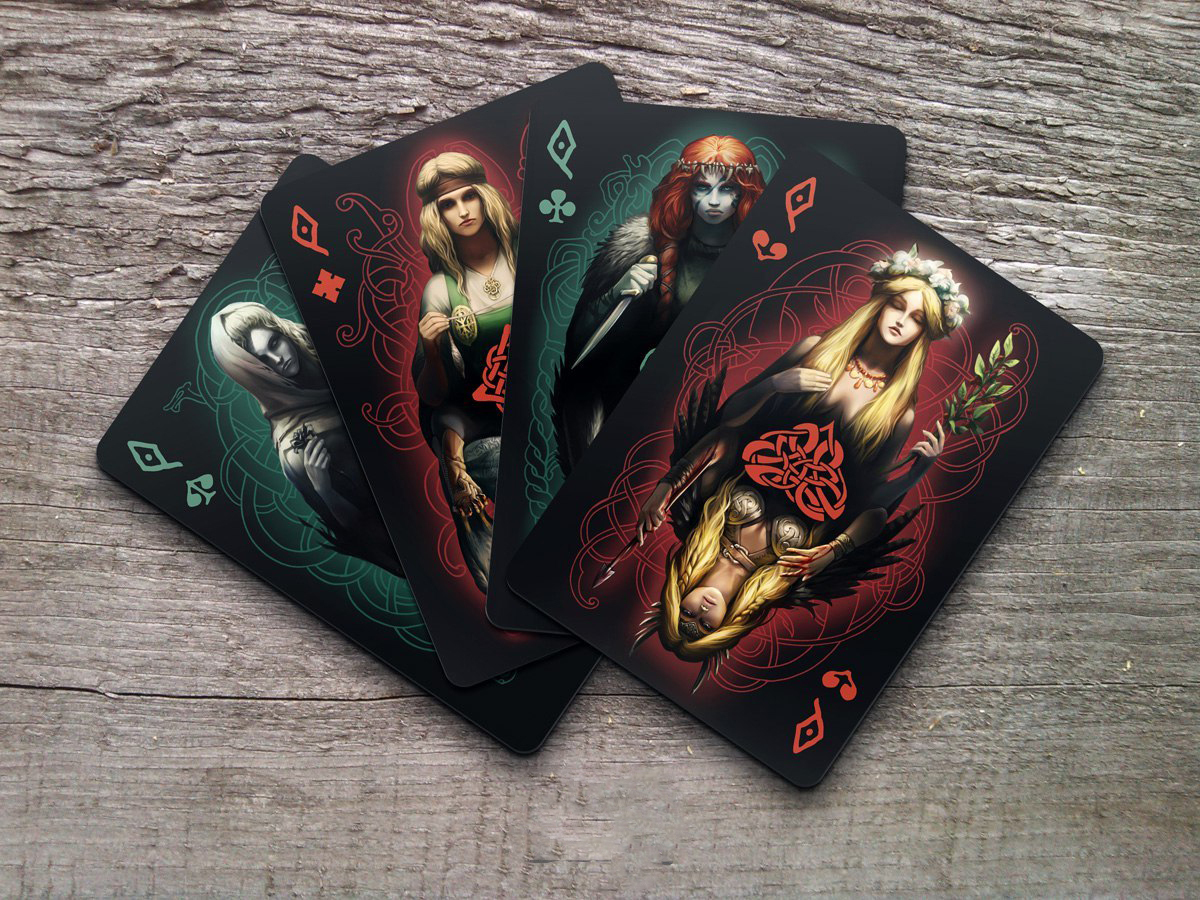 Playing cards with the spirit of the North - Gardar, Barbarian, Викинги, Valhalla, Cards, Playing cards, Art, Longpost