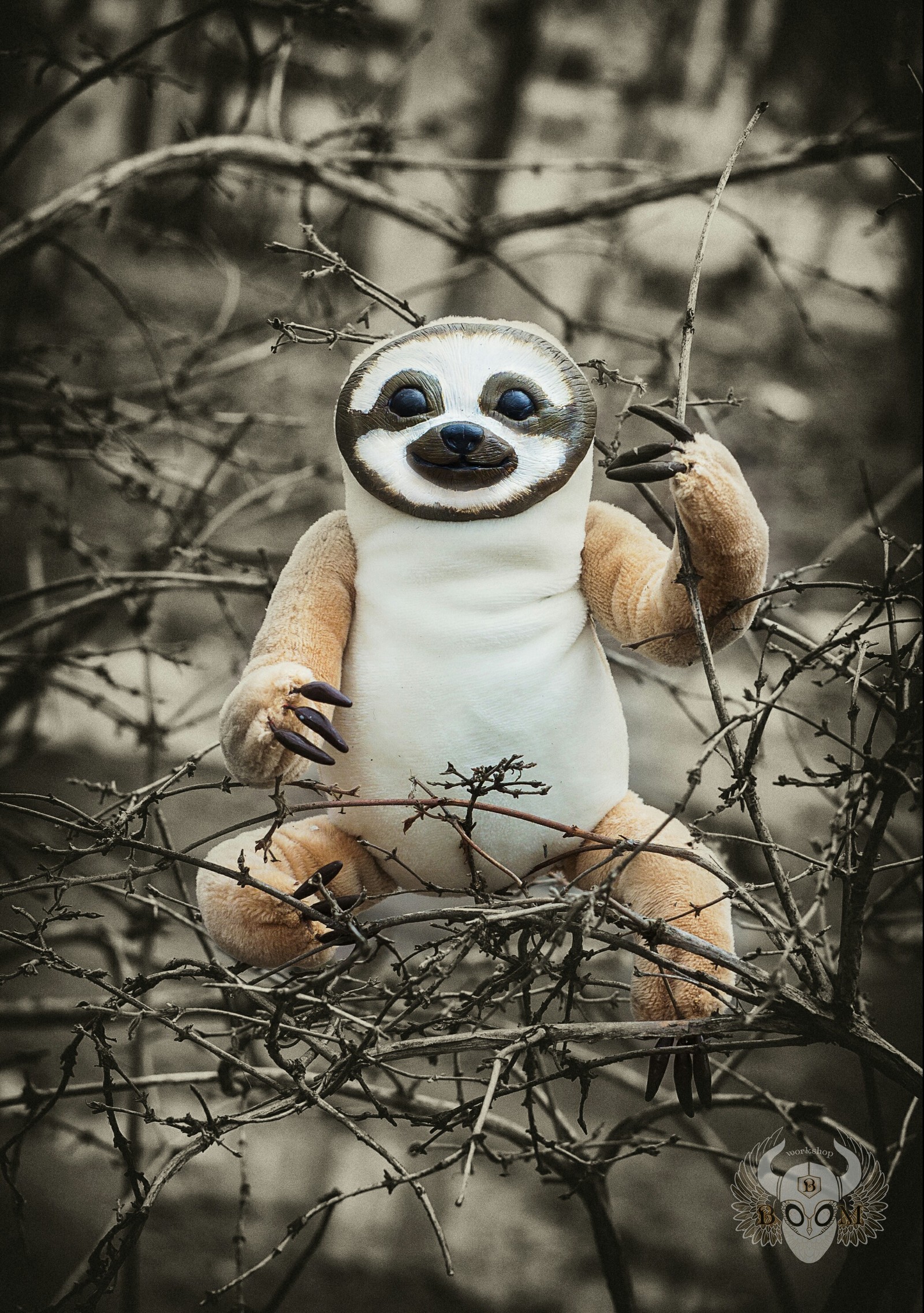 A piece of laziness - My, Laziness, Sloth, Soft toy, Polymer clay, Handmade, Longpost