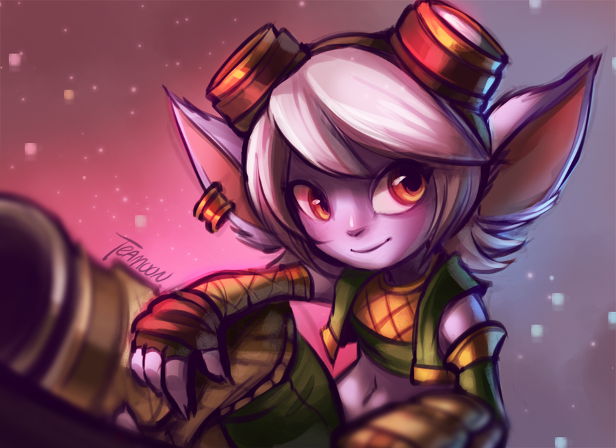 Тристана - League of Legends, Арт, Tristana, Игры, Teamoon, Йордл