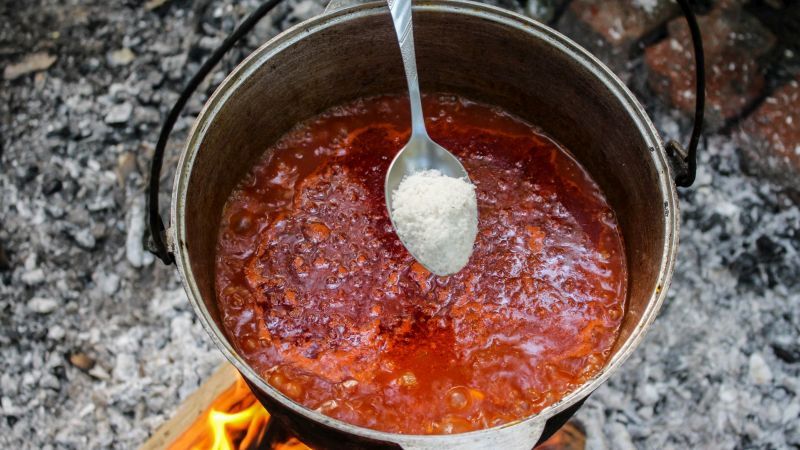 Stewed beans with smoked sausages | VKAZANE - My, , Vkazane, , Recipe, Beans, , Photorecept, Wienerwurst, Video, Longpost