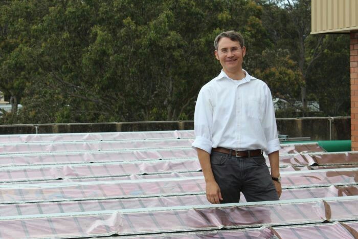 Professor Paul Dastur has developed a technology that allows printing solar modules on a thin sheet of plastic costing $10 per 1m. - The science, Renewable energy