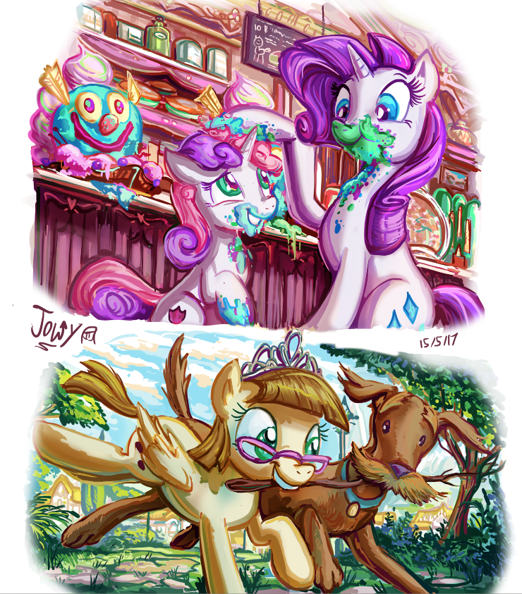 Look Forward Not Back - My little pony, PonyArt, Rarity, Sweetie belle, Zipporwhill, MLP Season 7, Spoiler, Jowybean