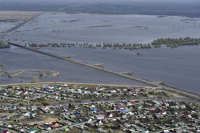 Unflooded Abatsk - , Ishim, Flood, River, Element, Longpost