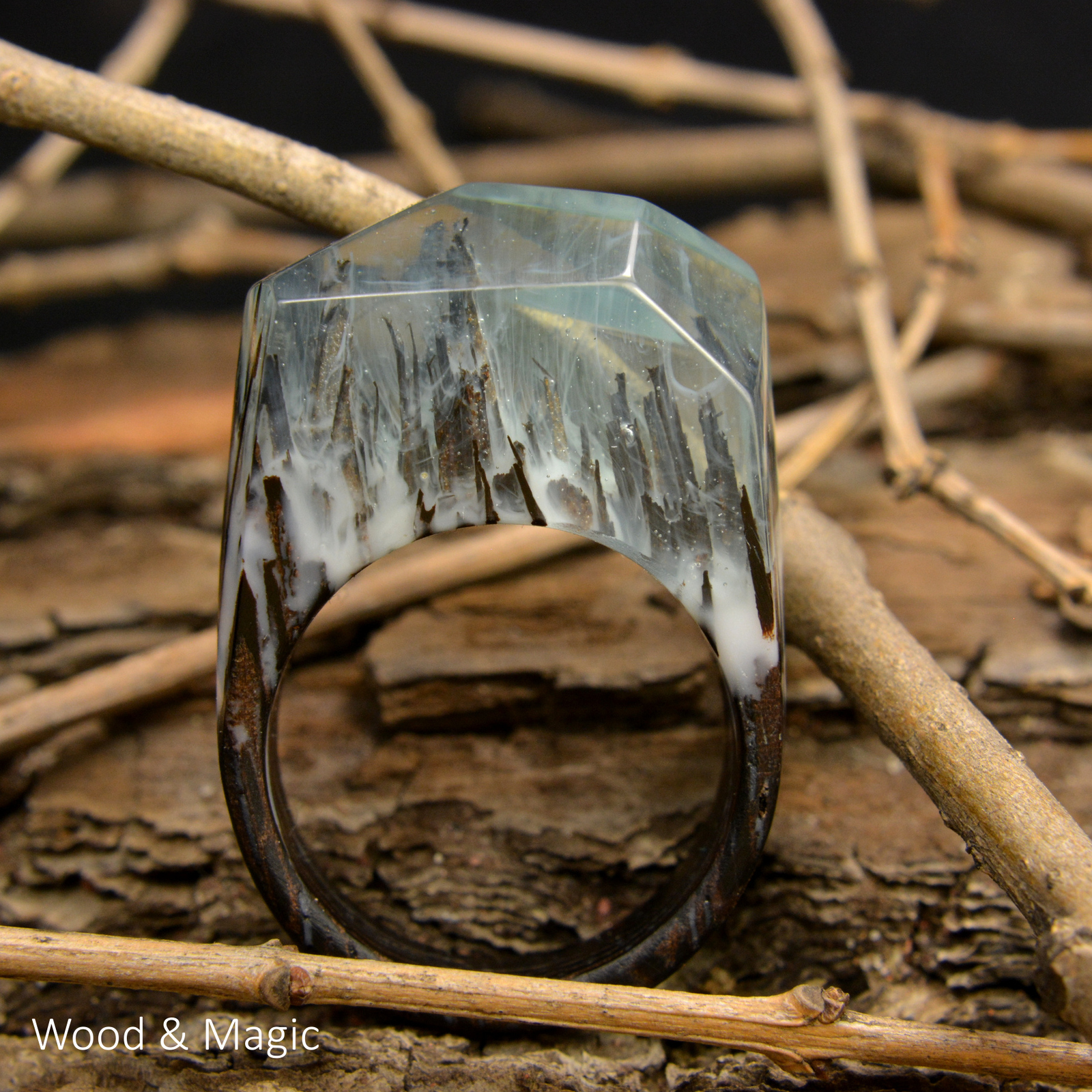 Wood and Epoxy Rings + Creative Photos (Part 2) - My, Handmade, Ring made of wood, Macro, Epoxy resin, Longpost, Macro photography