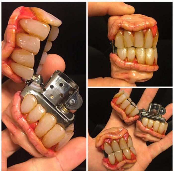 Toothy Zippo - Lighter, Teeth, Zippo