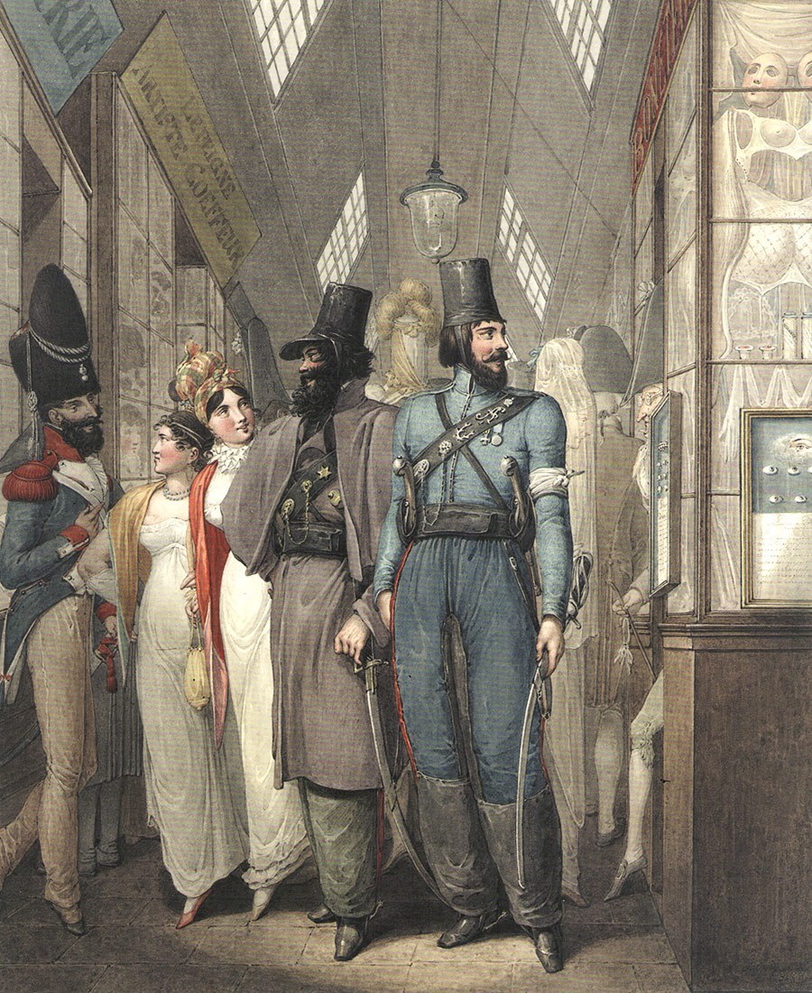 Russian Cossacks in Paris in 1814 - League of Historians, , Watercolor, Paris, Cossacks, 1814, Longpost