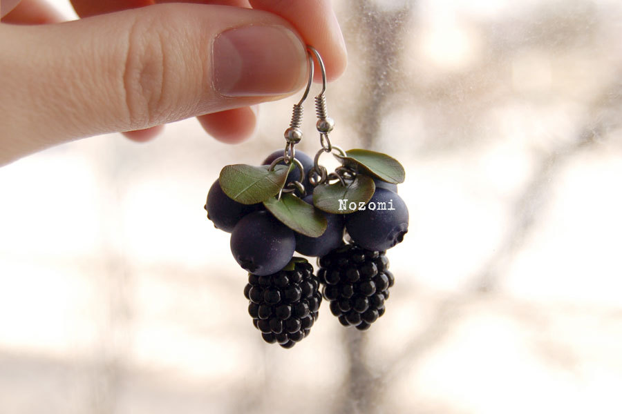 Blackberry from polymer clay - My, Polymer clay, Berries, Handmade, My, Hobby, Лепка, The photo, Longpost