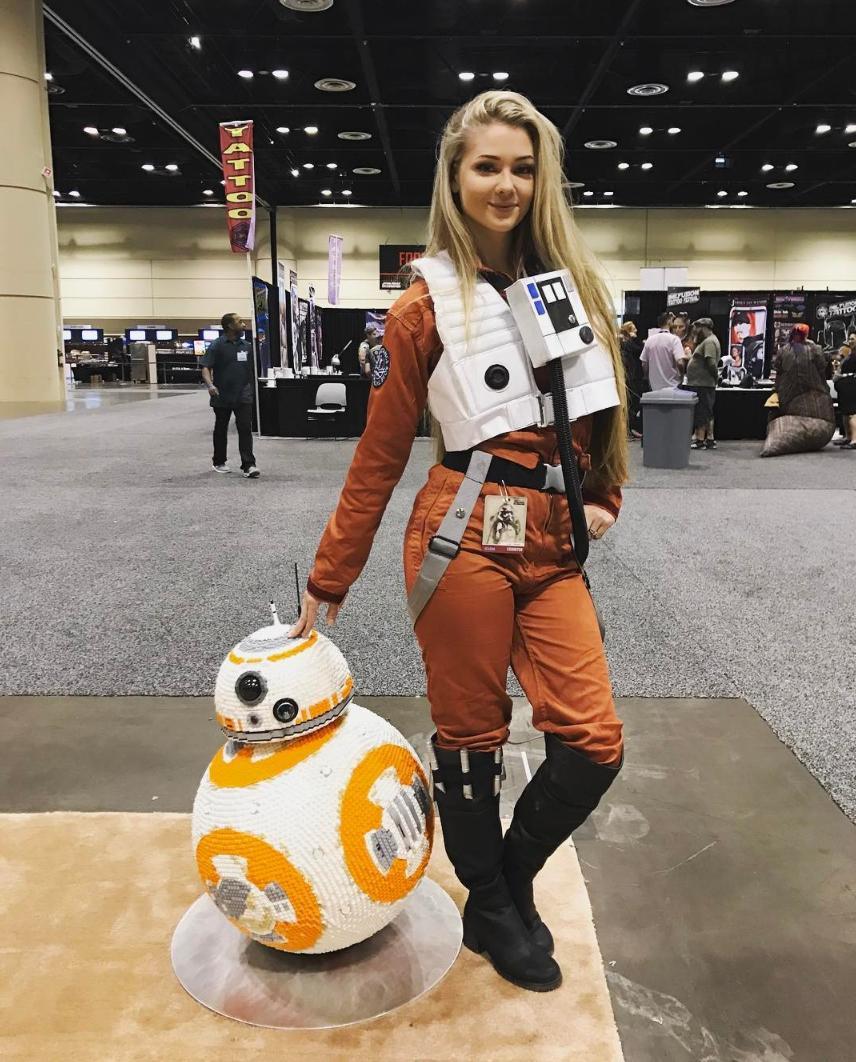 Pilot and BB-8 - The photo, Girls, Cosplay, Star Wars