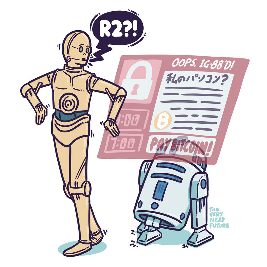 Send 300 Galactic Standard Credits - Comics, Translation, Star Wars, Wannacry, 