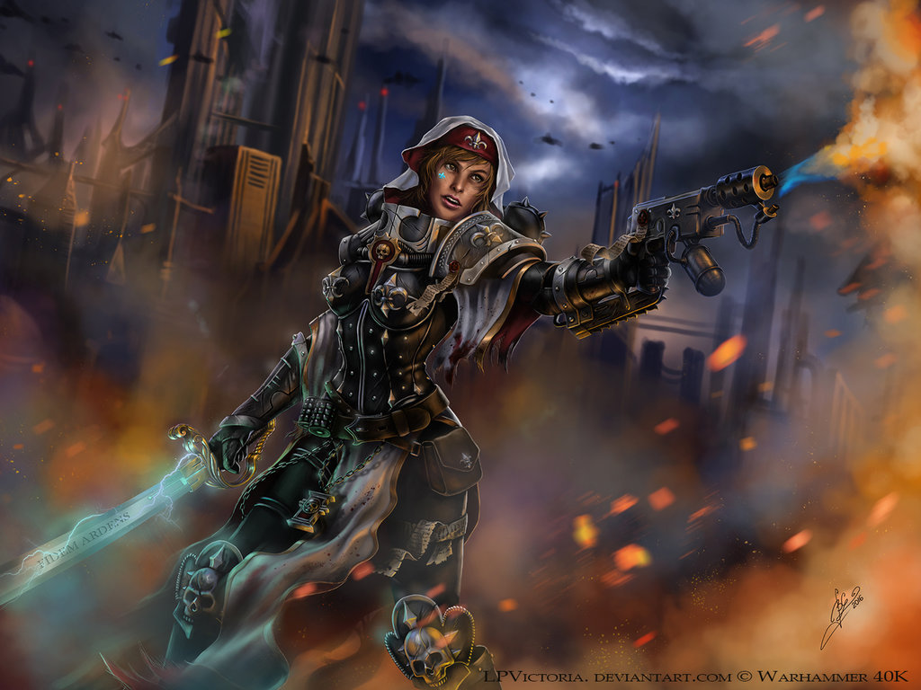 Lorraine - Warhammer 40k, Wh Art, , Adepta Sororitas, Girls