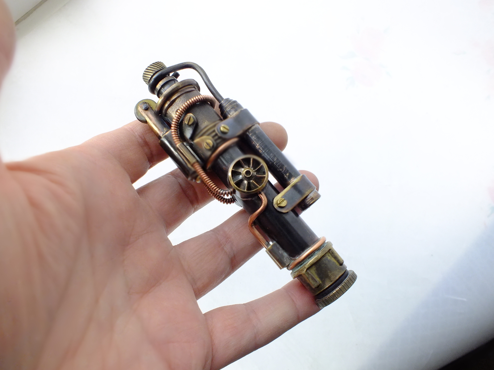 Steampunk lighter, petrol - Steampunk lighter, Steampunk, Gas lighter, Video, Longpost