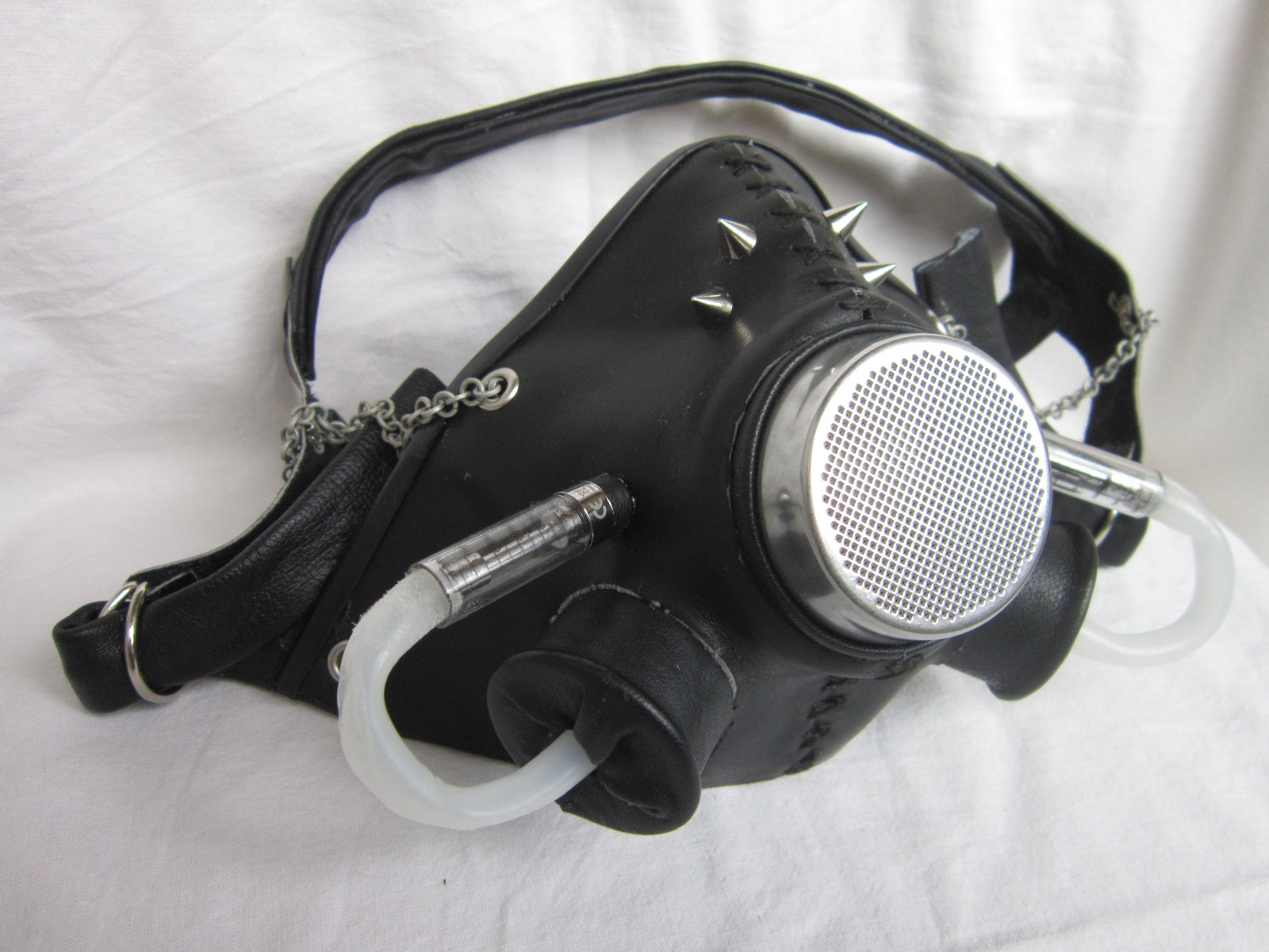 Steampunk goggles and respirator - My, Steampunk, Leather, Handmade, Crafts, Longpost