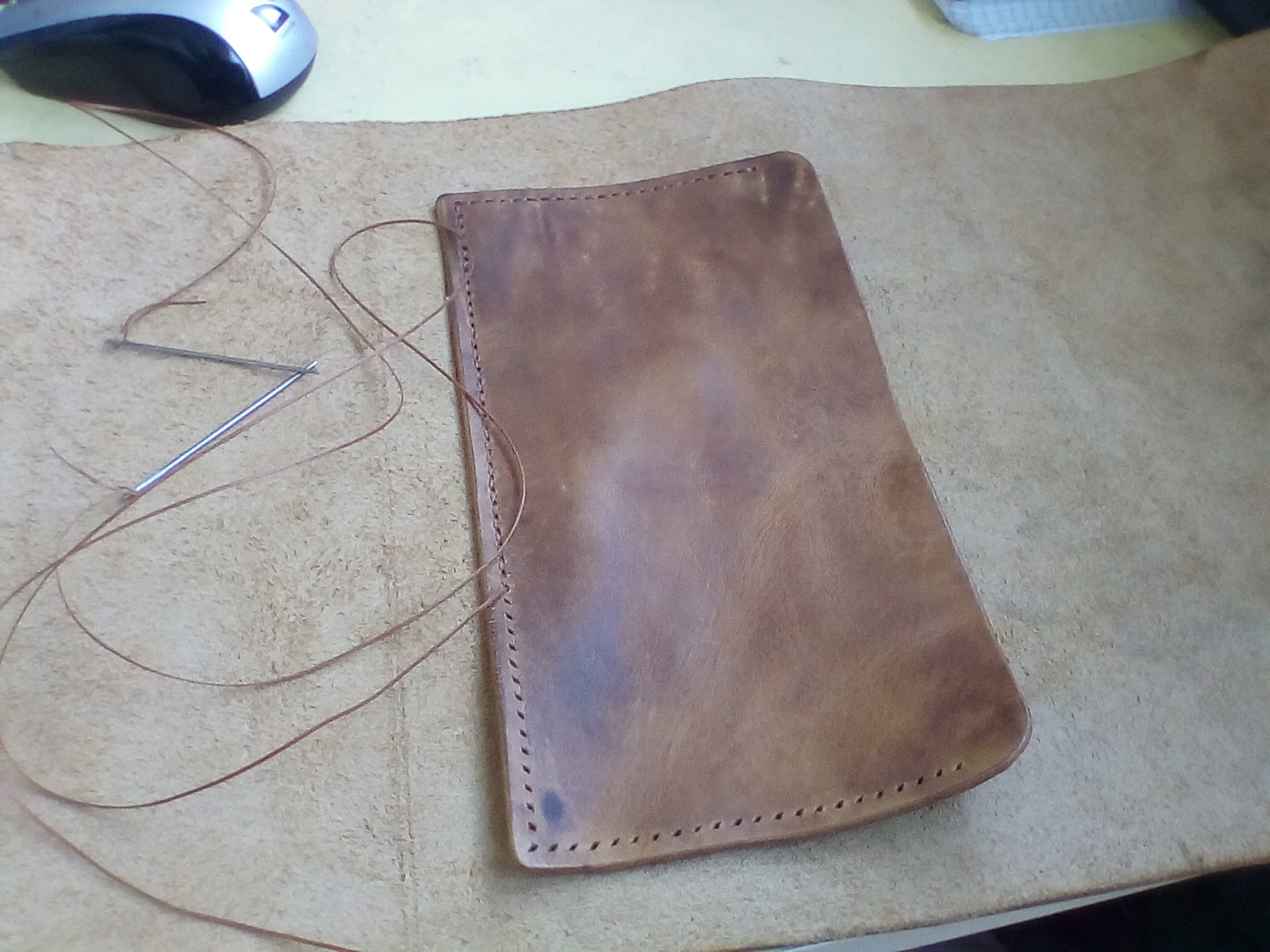 Leather bag - My, Leather products, With your own hands, Handmade, Longpost