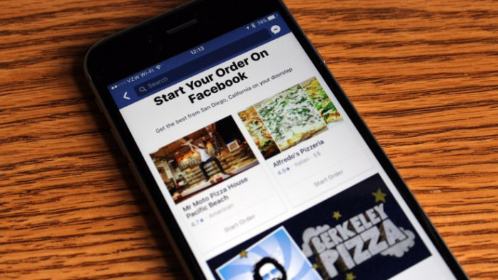 The social network Facebook introduced the option to order food - Facebook, Order