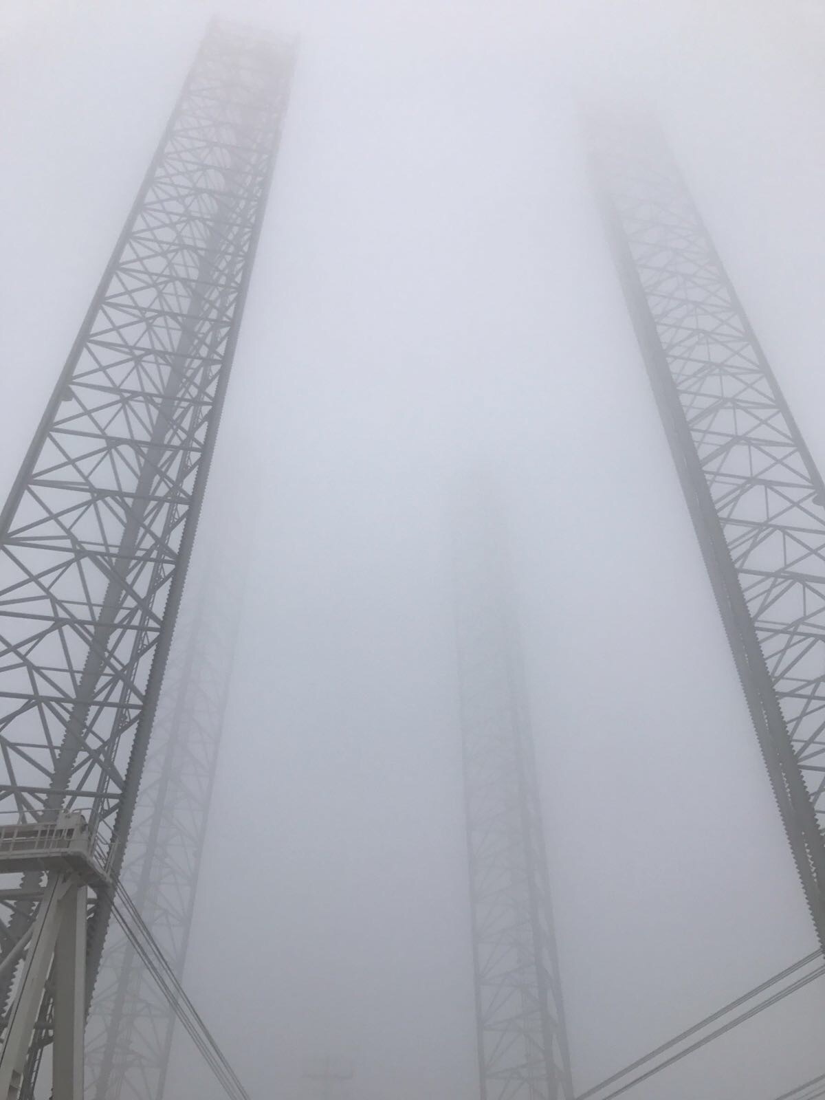 Hedgehog in the fog - My, Sea, Fog, The photo, Heavy lift, Longpost