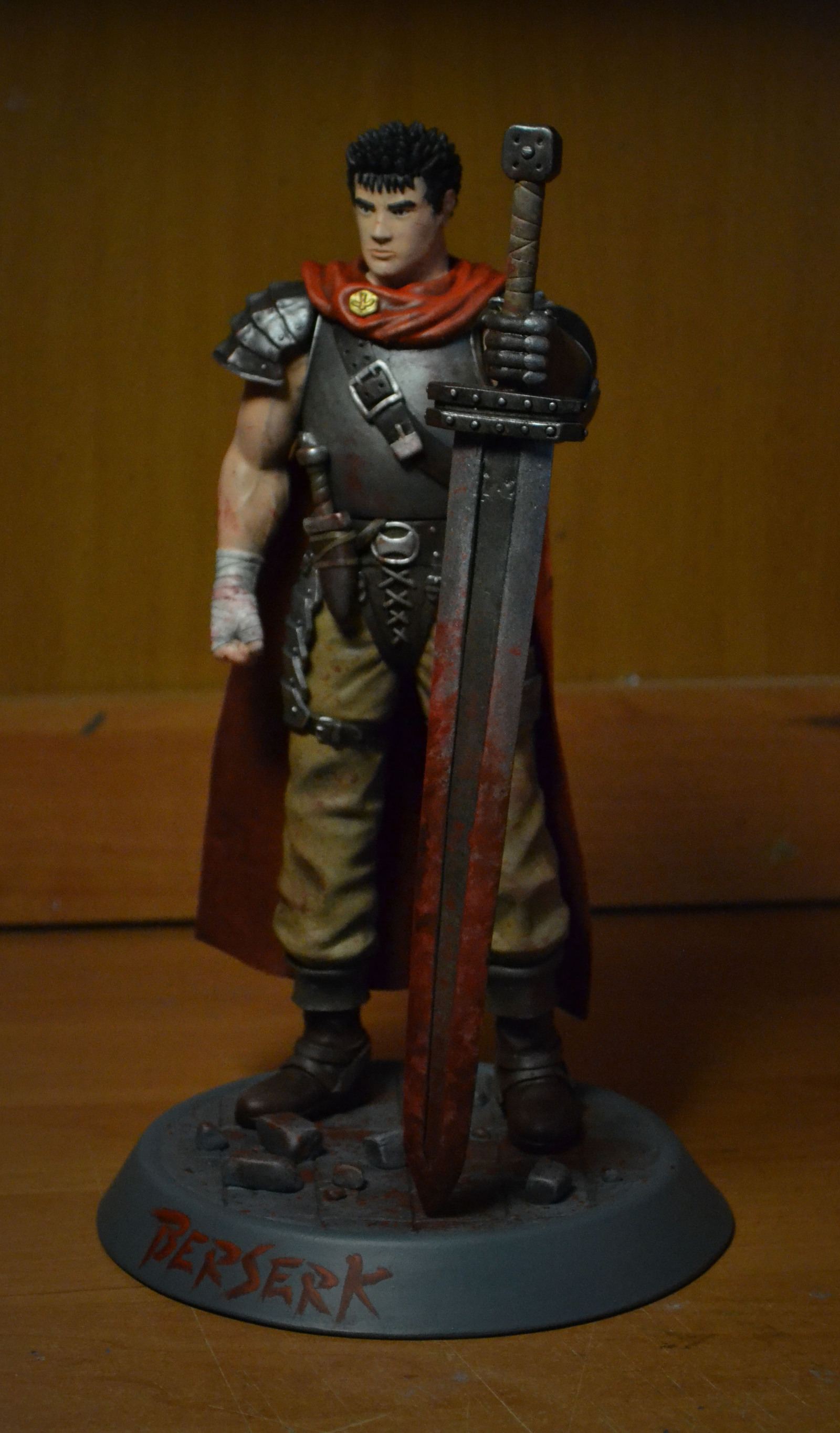 Guts Figurine (Berserk) - My, Polymer clay, Лепка, Berserk, Guts, Creation, Hobby, Longpost