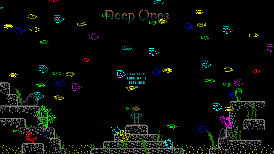 Deep Ones - демо-версия готова! - Моё, Инди, Игры, Gamedev, Говард Филлипс Лавкрафт, Zx spectrum, Ретро, Steam, Greenlight, Длиннопост