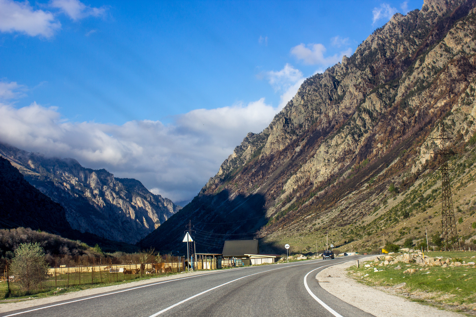 Road in the Elbrus region, Kabardino-Balkaria - My, Elbrus, Elbrus, Road, Russia, Nature, Kabardino-Balkaria, The mountains