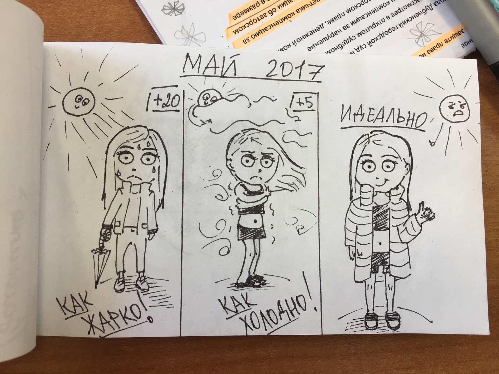 Couple drawings - My, Weather, May, Comics, Drawing