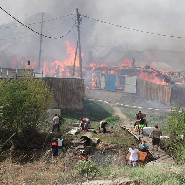 One shitty day in Kansk. Fires. - Kansk, Siberia, Fire, Video, Longpost