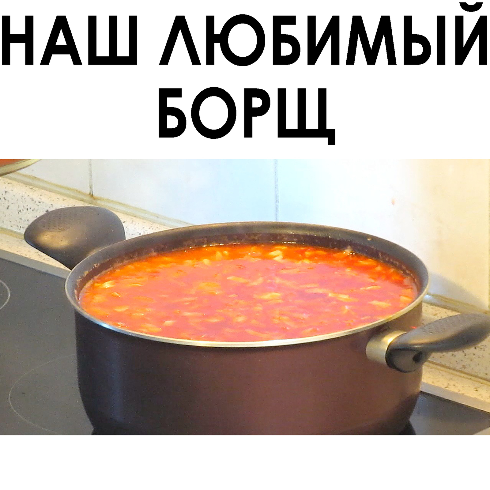 001. Our favorite borscht - My, Rumkin, , Borsch, First meal, Soup, , Yummy, Longpost, Video