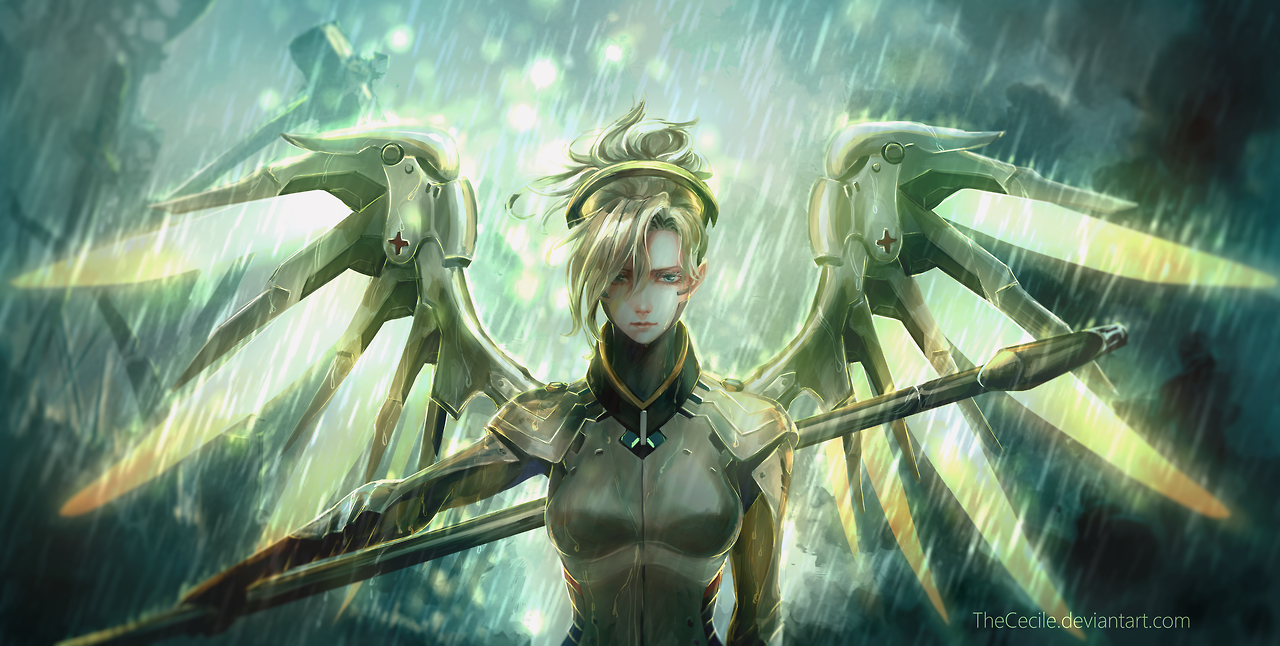 Слишком много смертей... - Overwatch, Mercy, DeviantArt