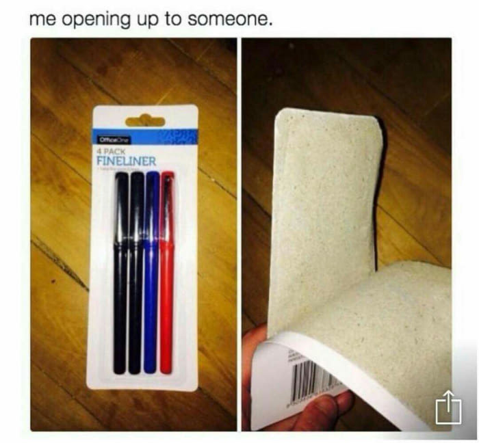 When you try to open up to someone - The photo, Not mine, 9GAG