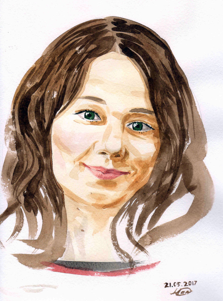 My portraits - My, Portrait, Watercolor, Creation, , Longpost