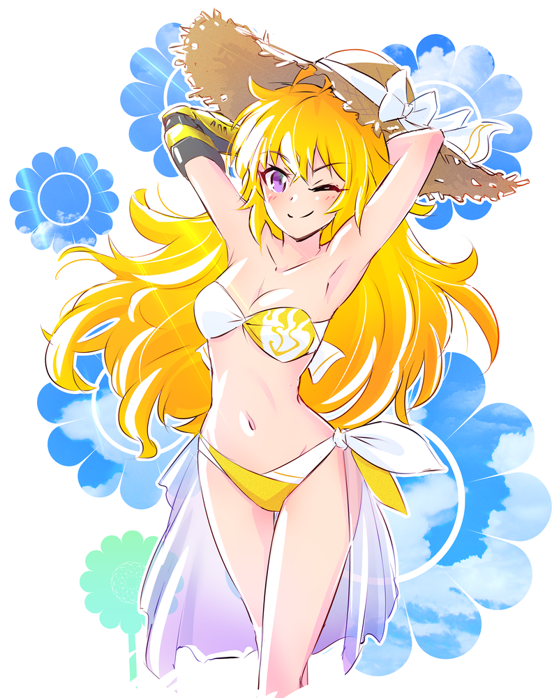 Ready for the summer. - RWBY, Not anime, Anime, Yang xiao long