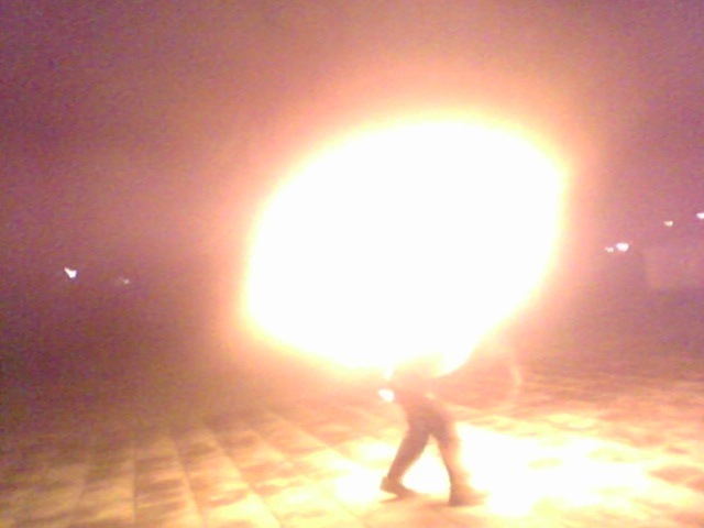 The fireworker breathed fire, and something happened - My, Fire show, Fire, Bloopers