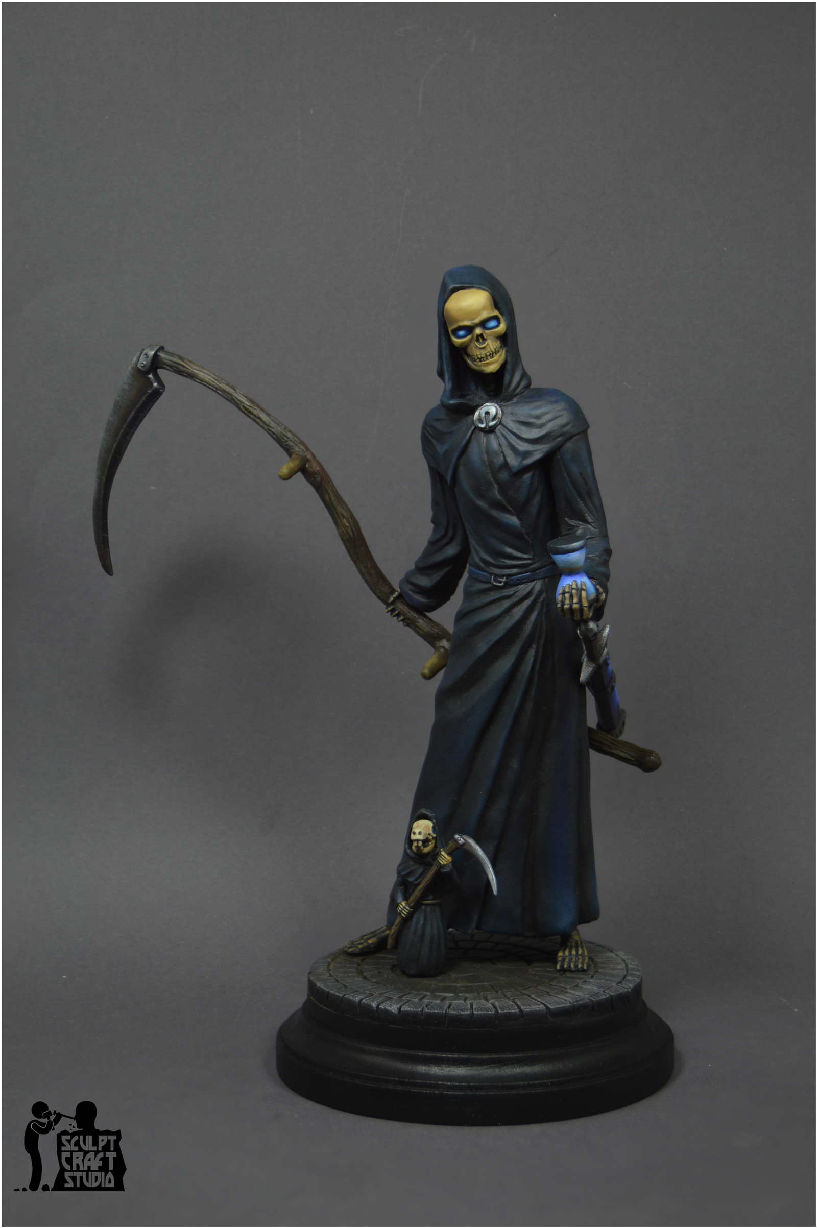 Figurine of Death (based on the work of Terry Pratchett). - My, Terry Pratchett, Flat world, Longpost, Polymer clay, Figurines, Hobby, With your own hands, Creation