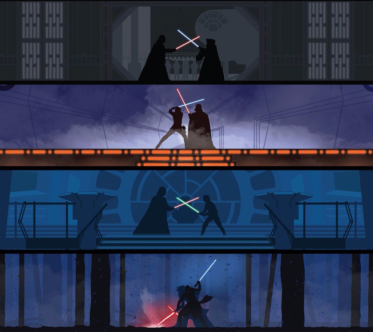 KinoArt: Duels in Star Wars - Duel, Kinoart, Art, Star Wars, Fan art, Exitus