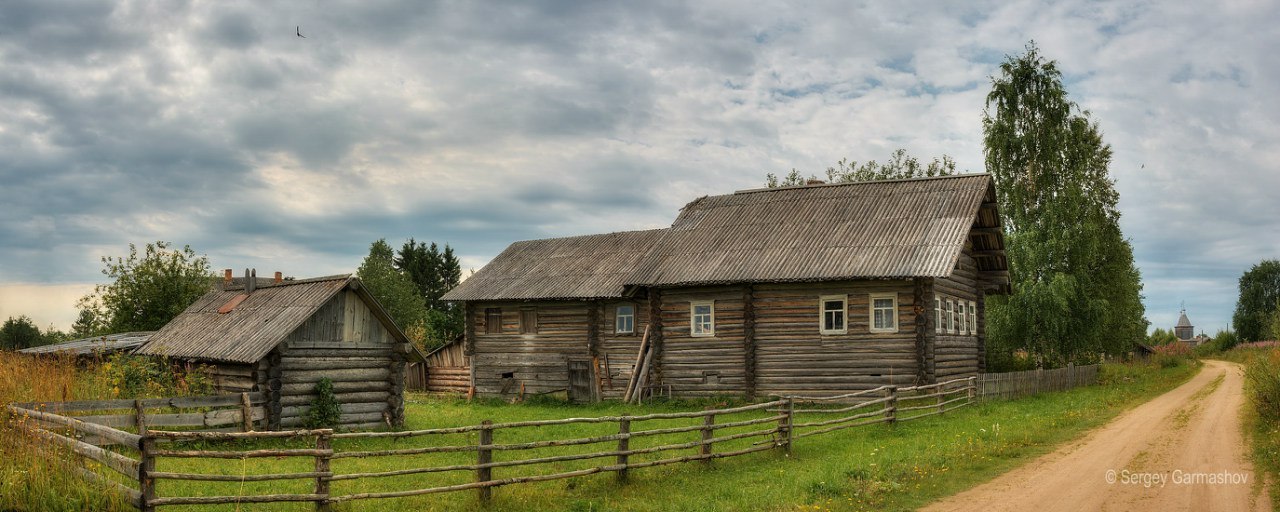 Деревня Малый Халуй - Архангельская область, Россия, Фотография, Природа, Надо съездить, Пейзаж, Лето, Деревня, Длиннопост