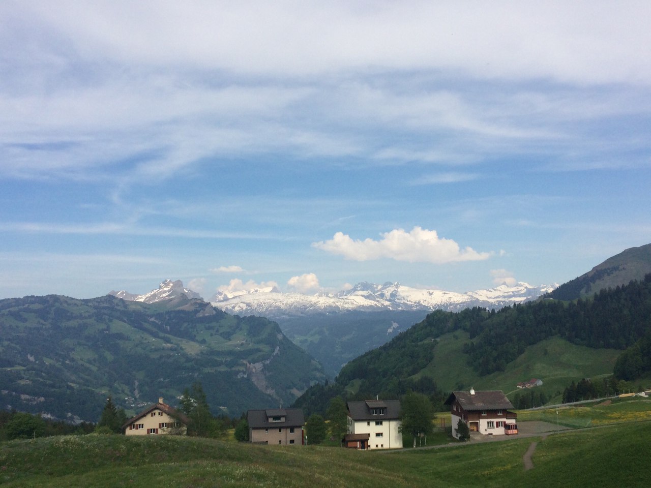 May in Switzerland - My, Switzerland, Retro car, Nature, beauty, Motorists, Europe, Longpost