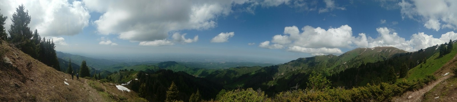 The mountains - My, Kazakhstan, Medeo, The mountains, Панорама