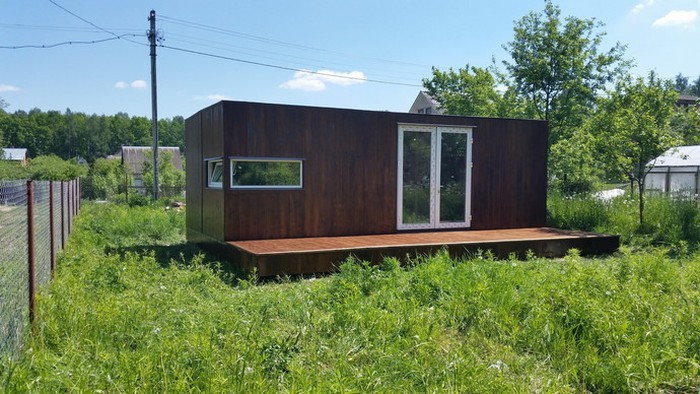 container house - House, Small House, Container house, Container, , Dacha, Accordion, Longpost, Repeat