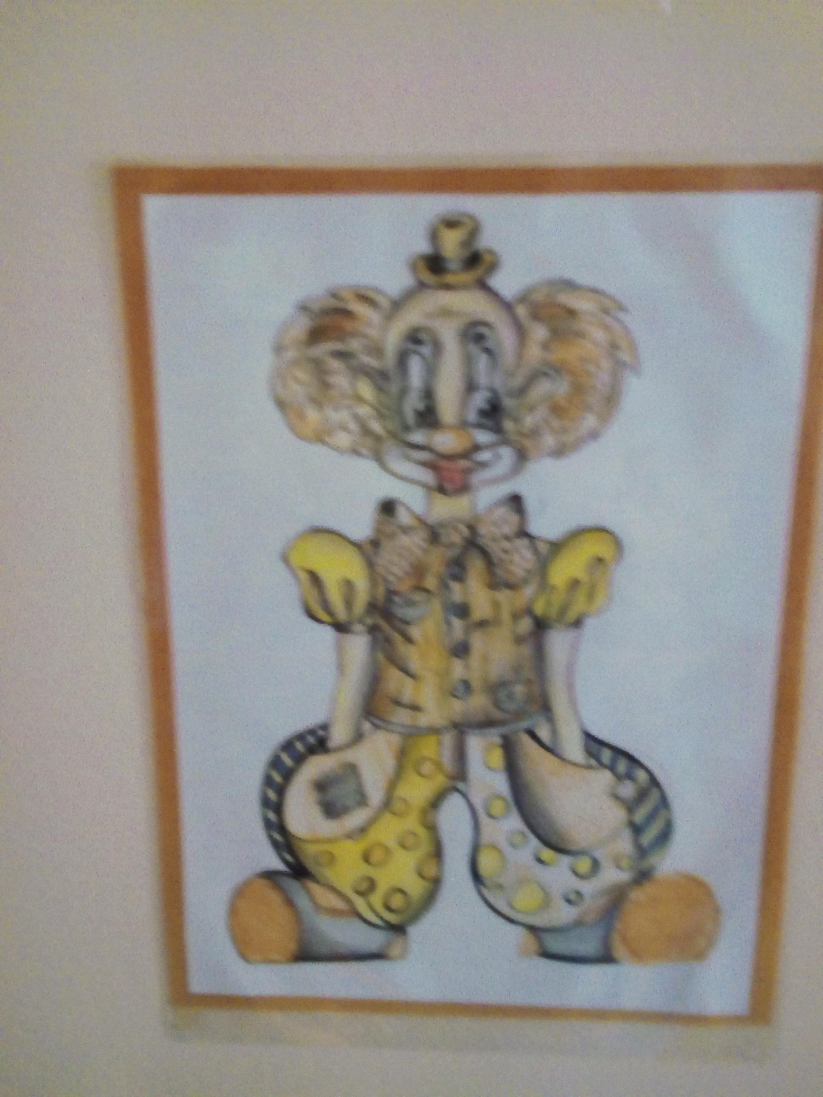 Are you afraid of clowns? - My, Hospital, , Clown, Children's drawings, Fear, Longpost