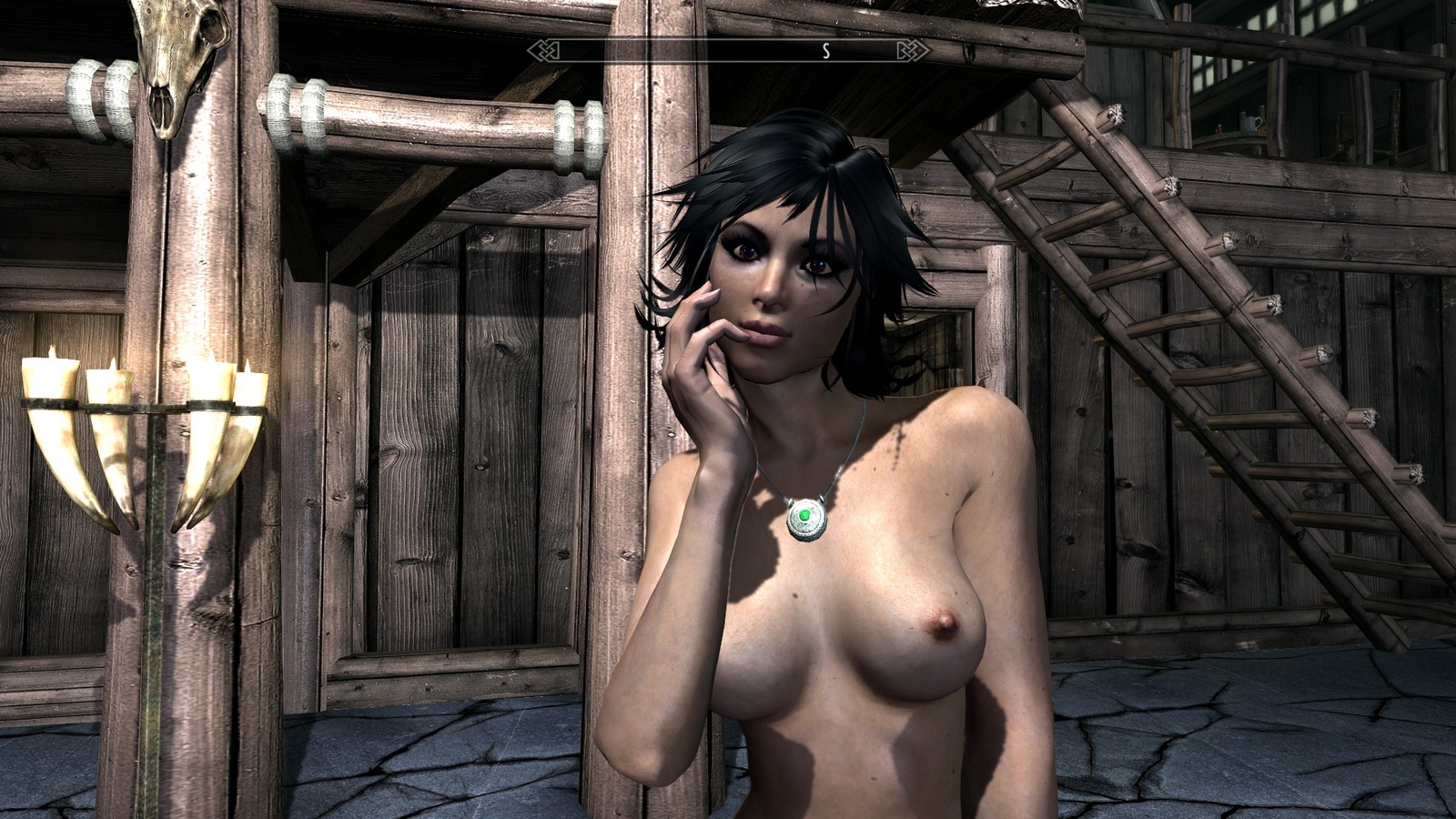 The beauty of Skyrim - NSFW, My, Girls, Fashion, Longpost